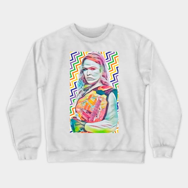 Rowdy Ronda Colorful Crewneck Sweatshirt by FightIsRight